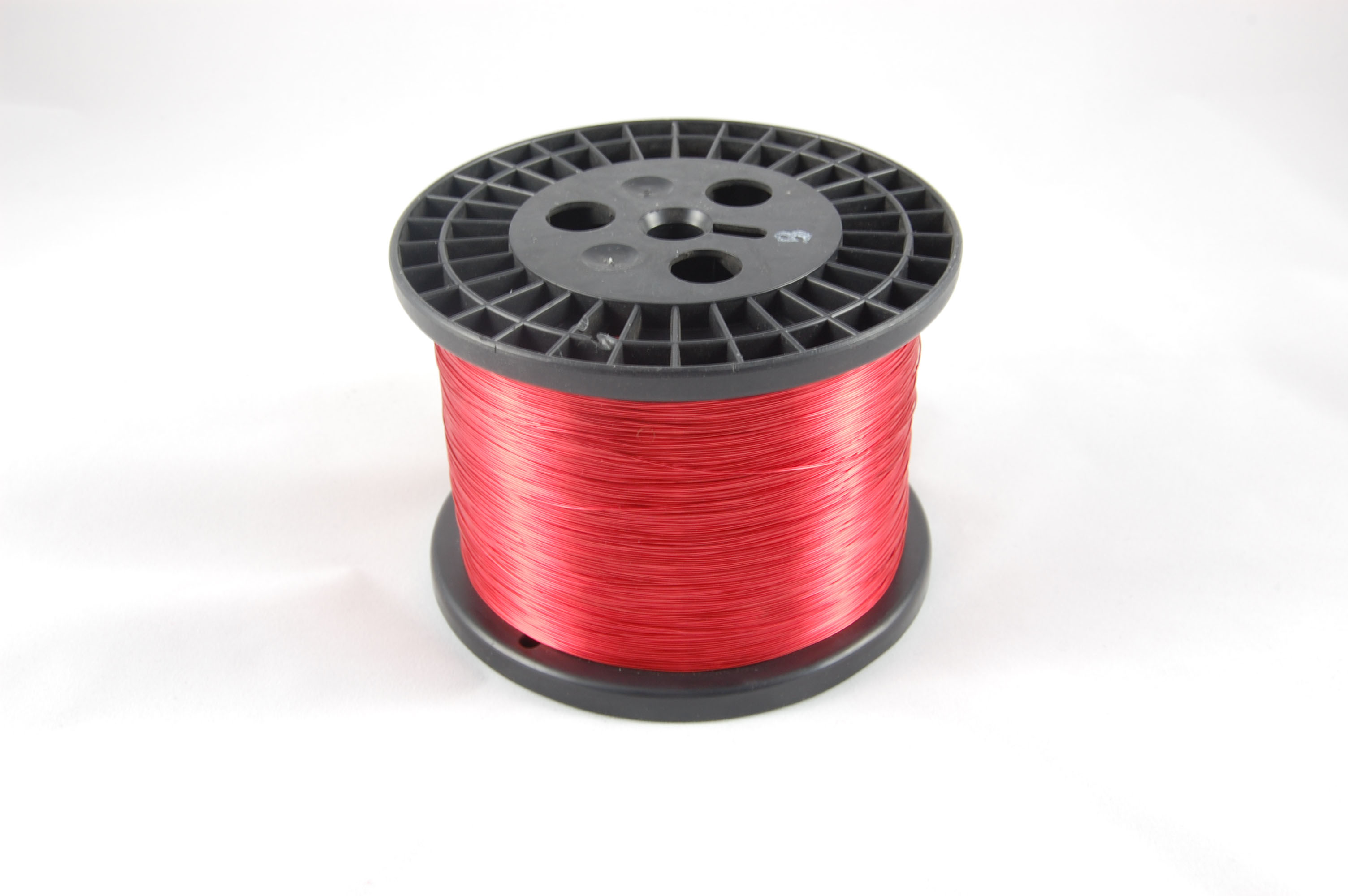 #17 Single INVESOLD 155 NY Round MW 80 Copper Magnet Wire 155°C, red,  10 LB 6" spool (average wght.)