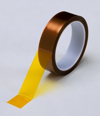 1/2" 3M 1218 Polyimide Film Electrical Tape with Acrylic Adhesive 180°C, amber, 1/2" wide x  36 YD roll