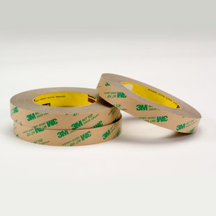 1/2" 3M 467MP Adhesive Transfer Tape with Acrylic Adhesive 200MP, brown, 1/2" wide x 60 YD roll