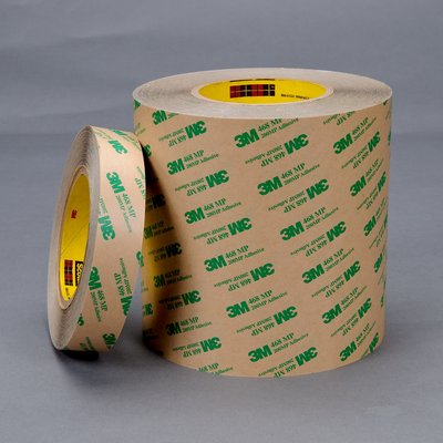 1/2" 3M 468MP Adhesive Transfer Tape with Acrylic Adhesive 200MP, brown, 1/2" wide x 60 YD roll