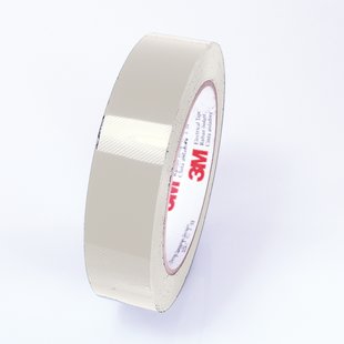 3/8" 3M 5 Polyester Film Electrical Tape with Acrylic Adhesive 130°C, clear, 3/8" wide x  72 YD roll