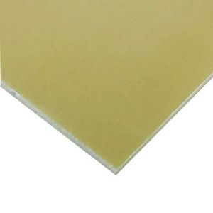 .047" (3/64" thick) HT G-11 nonFR Glass-Cloth Reinforced Epoxy Laminate Sheet 130°C, yellow, 36"W x 48"L sheet
