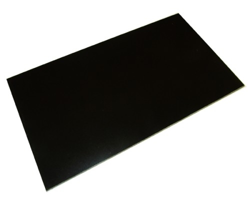 .250" (1/4" thick) Arboron High-Strength High Arc-Resistant Solid Phenolic Panel Board Laminate Sheet 130°C, black,  48"W x 96"L sheet