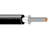 #14 34414 Hypalon® STR CSM Chlorosulphonated Polyethylene Hook-Up/Lead Wire  (600V) 105°C, black, 500 FT spool