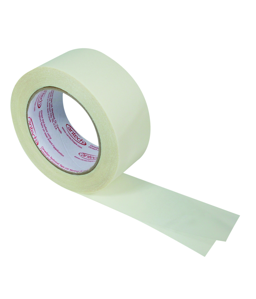 24 mm 408-00 Double-Sided Polyester Tape with Acrylic Adhesive, clear, 24 mm wide x 36 YD roll