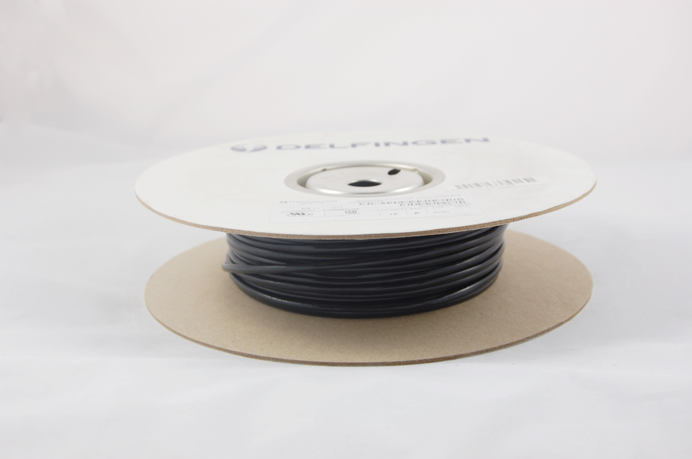 5/8" AWG NU-SLEEVE VG-130 A (7000V) Vinyl Coated Braided Fiberglass Sleeving (317B) 130°C, black, 100 FT per spool