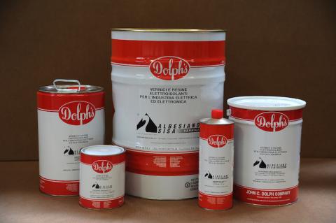 DOLPHON CR-1098 1-Part Coil Coating Epoxy Resin 130°C, red, 5 GALLON pail
