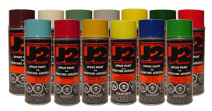 E140 Alpine Green J2 Alkyd Enamel Spray Paint/Coating, alpine green,  case of 6 aerosol SPRAY cans (340 g EACH)