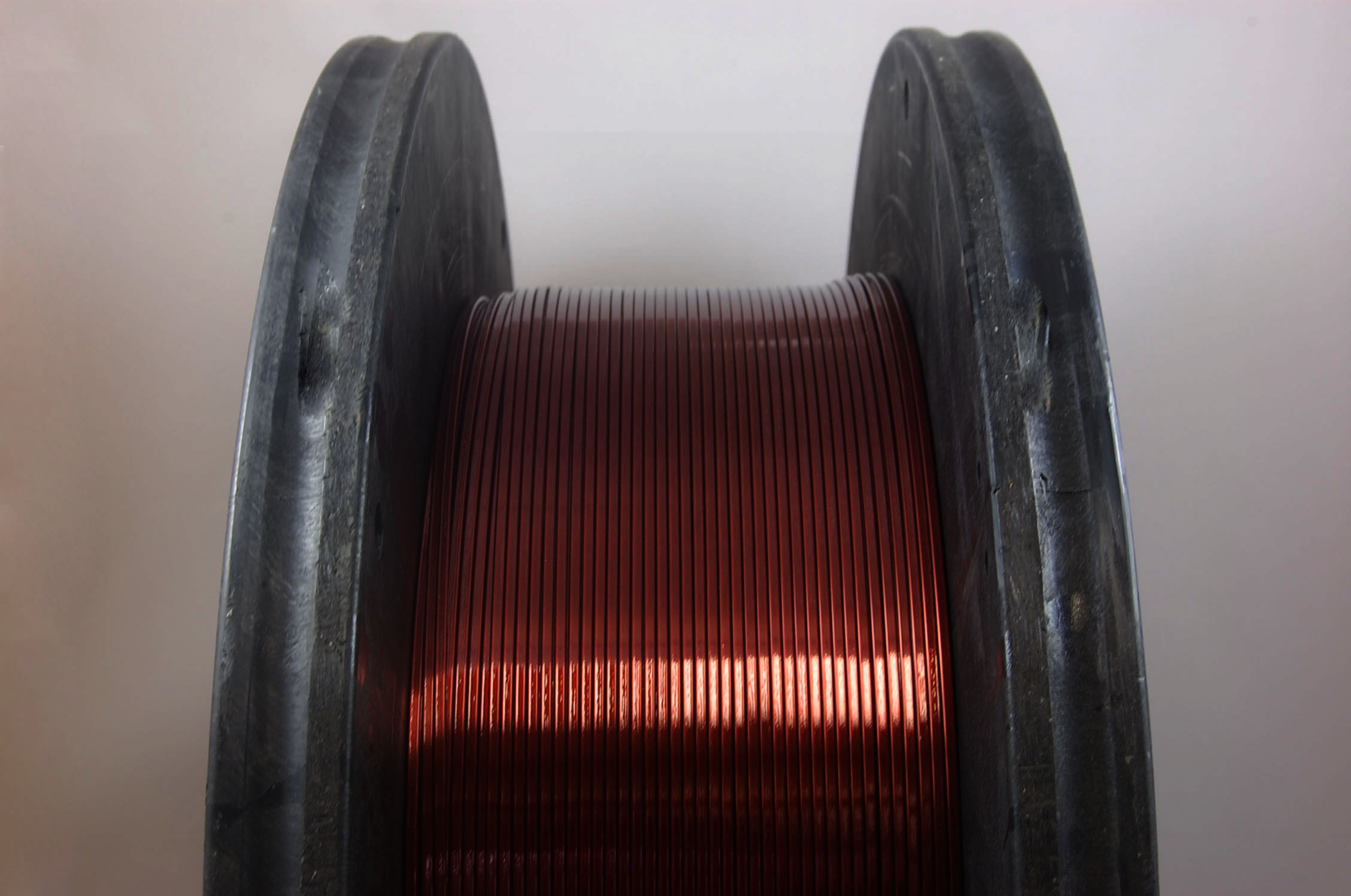 .051" x .114" Heavy GP/MR-200 Rectangular MW 36 Copper Magnet Wire 200°C, copper, 250 LB 24" reel (average wght.)